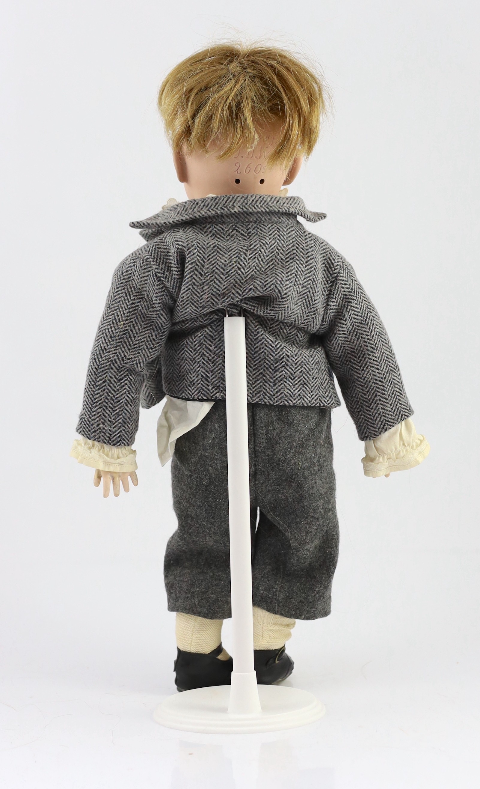 A J D Kestner bisque doll, 18in.